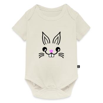 Lapin - Body à manches courtes Premium Bébé - blanc cassé - Devant