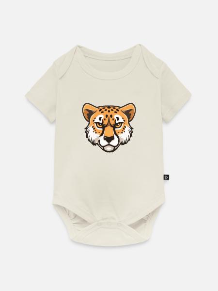 Gepard Animal - Baby Premium Kurzarmbody - Naturweiß