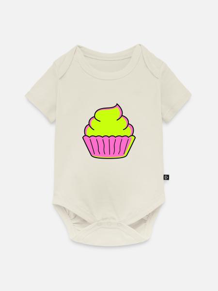 cupcake - Baby Premium Kurzarmbody - Naturweiß