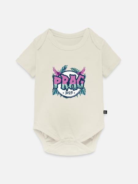 Prag 2025 Urlaub - Baby Premium Kurzarmbody - Naturweiß
