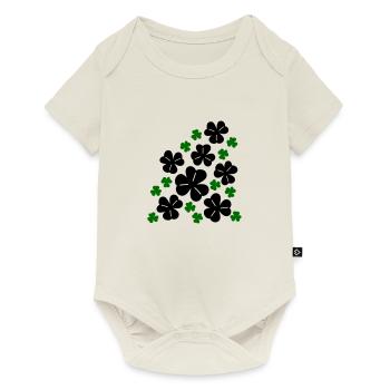 Shamrocks - Baby Premium short-sleeve bodysuit - off white - Front