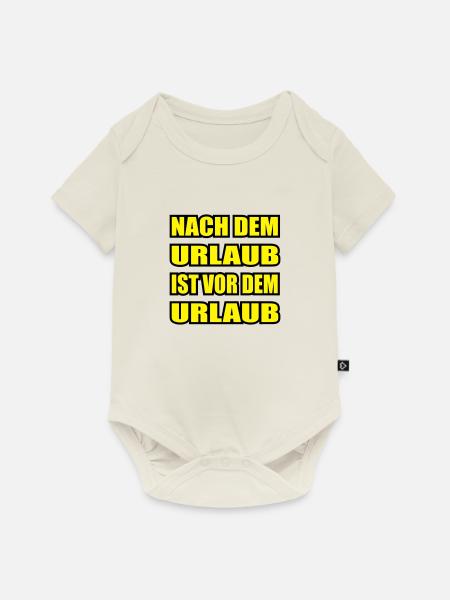 urlaub - Baby Premium Kurzarmbody - Naturweiß