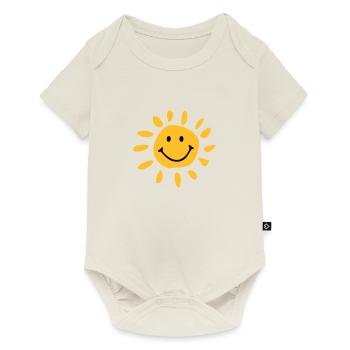 Sonne - Baby Premium Kurzarmbody - Naturweiß - Vorne