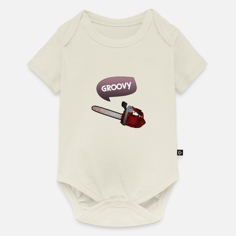 Evil dead - Groovy chains - Baby Premium Kurzarmbody - Naturweiß