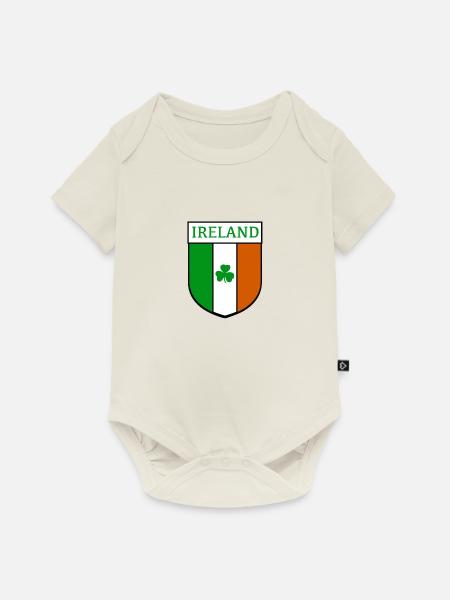 ireland hemblem - Baby Premium Kurzarmbody - Naturweiß