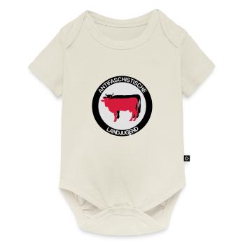 Antifaschistische Landjugend - Baby Premium Kurzarmbody - Naturweiß - Vorne