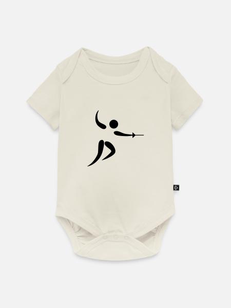 fencing os - Baby Premium Kurzarmbody - Naturweiß