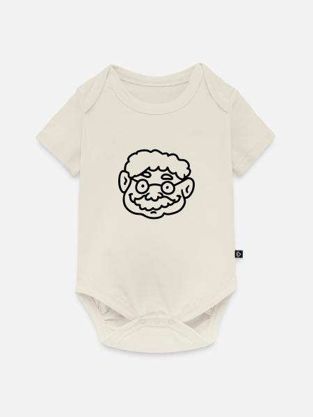 Opa - Wissenschaftler - line - Baby Premium Kurzarmbody - Naturweiß