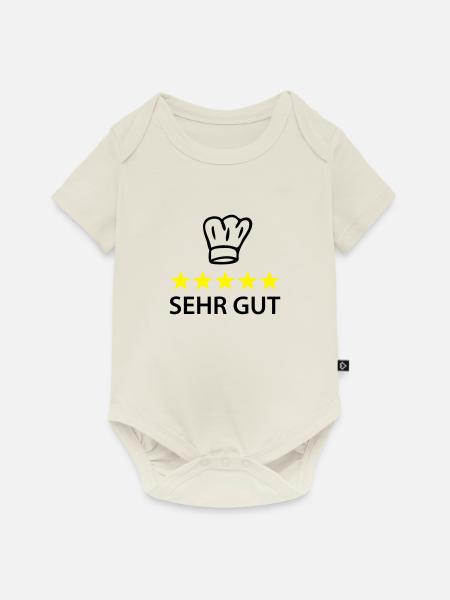 sehr gut koch - Baby Premium Kurzarmbody - Naturweiß