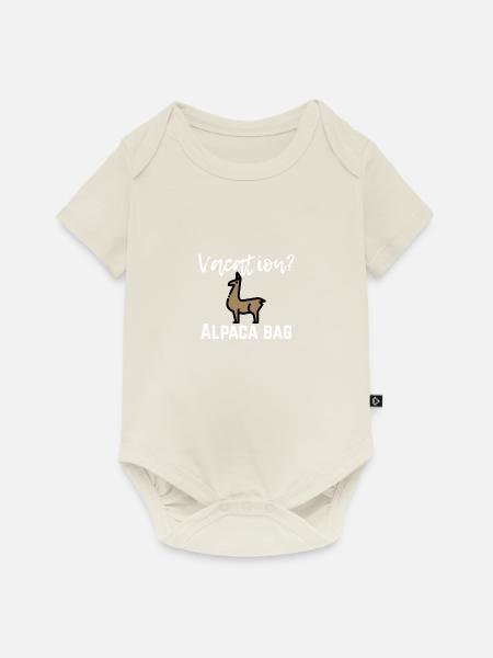 Vacation? - Baby Premium Kurzarmbody - Naturweiß