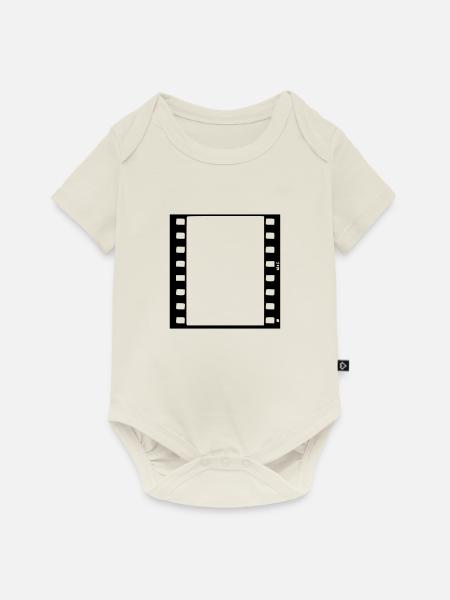 movie_vec_1 de - Baby Premium Kurzarmbody - Naturweiß