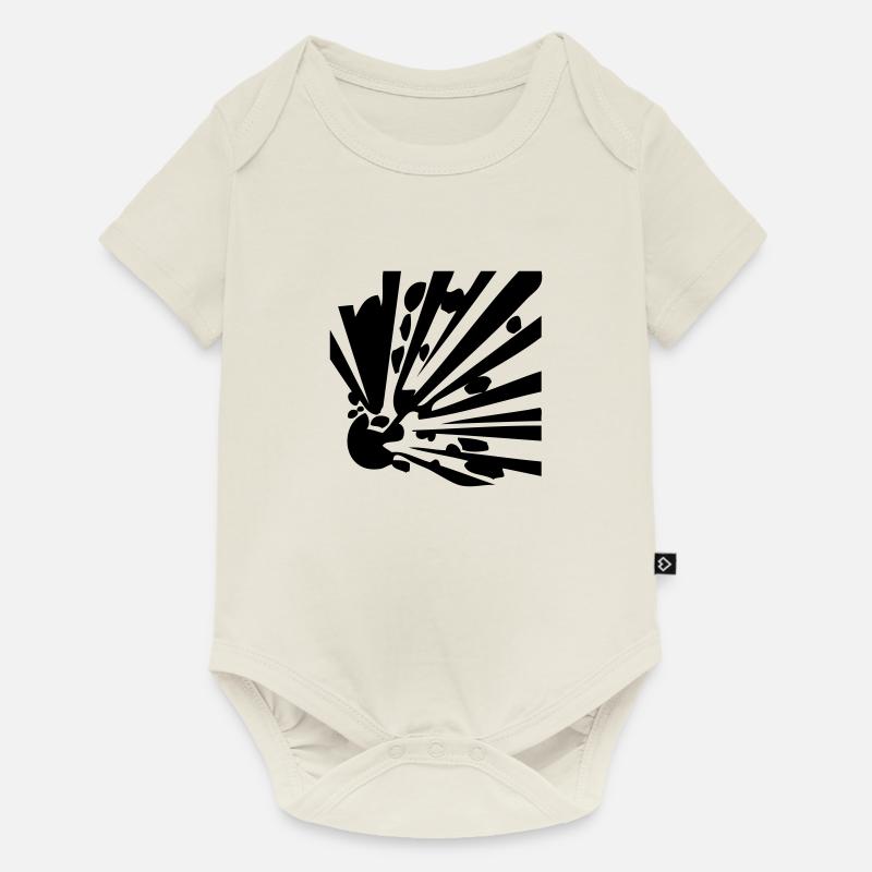 Explosif - Body à manches courtes Premium Bébé - blanc cassé