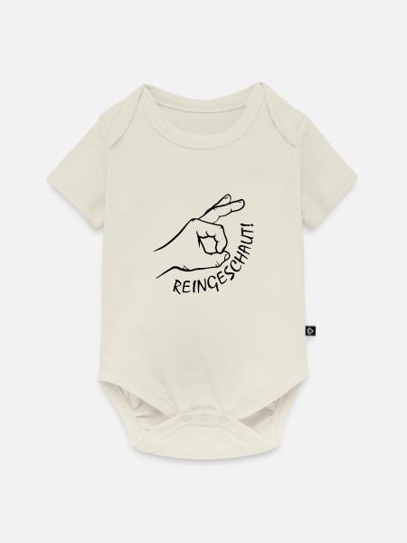 Reingeschaut - Baby Premium Kurzarmbody - Naturweiß