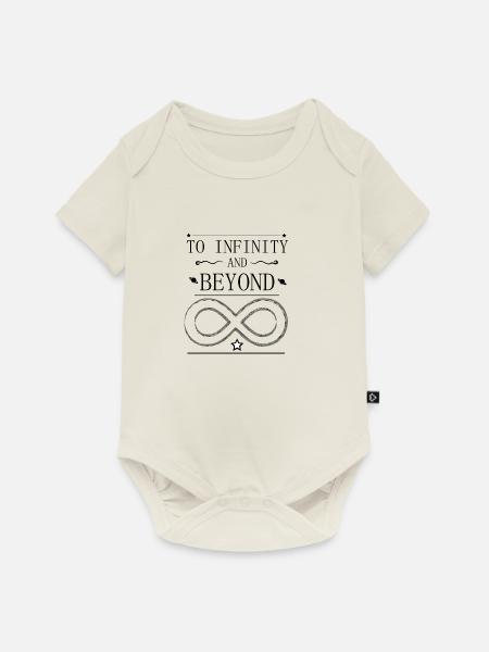to infinity and beyond - Baby Premium Kurzarmbody - Naturweiß