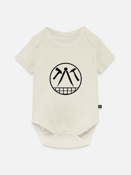 Dachdecker/Zimmermann - Baby Premium Kurzarmbody - Naturweiß