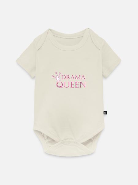 Drama-Queen - Baby Premium Kurzarmbody - Naturweiß