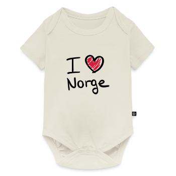 i_love_norge__f2 - Baby Premium short-sleeve bodysuit - off white - Front