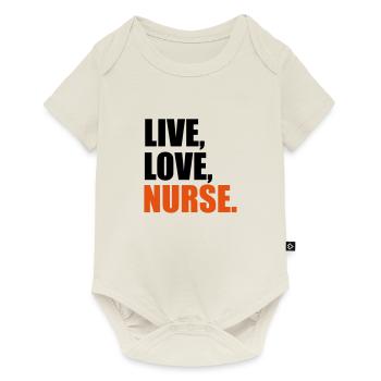 nurse - Baby Premium short-sleeve bodysuit - off white - Front
