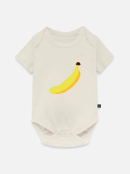 Banane Vektor - Baby Premium Kurzarmbody - Naturweiß