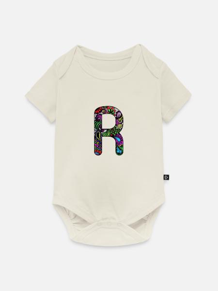 R - Baby Premium Kurzarmbody - Naturweiß