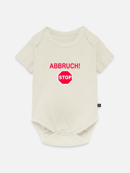Abbruch! - Baby Premium Kurzarmbody - Naturweiß