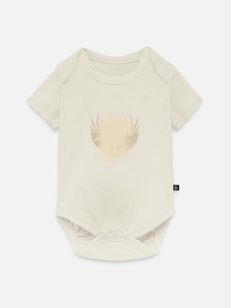 Vector background de - Baby Premium Kurzarmbody - Naturweiß