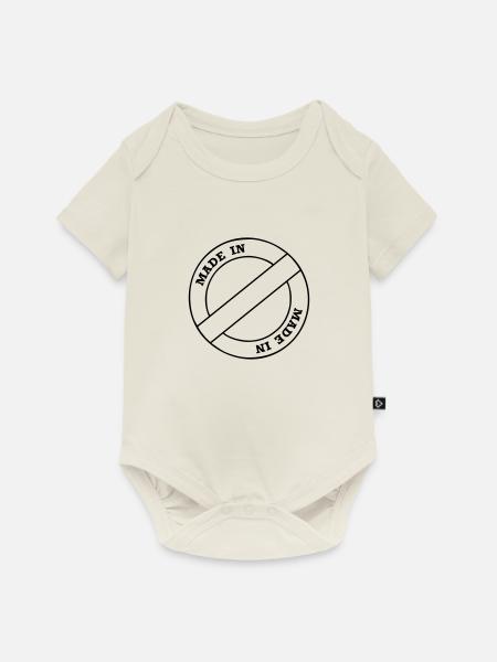 made in - Baby Premium Kurzarmbody - Naturweiß