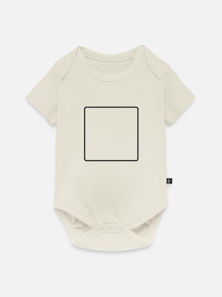 rahmen__f1 - Baby Premium Kurzarmbody - Naturweiß