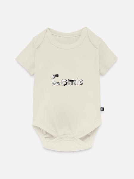 Comic - Baby Premium Kurzarmbody - Naturweiß