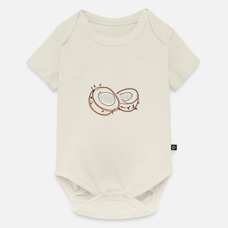 noix de coco - Body à manches courtes Premium Bébé - blanc cassé