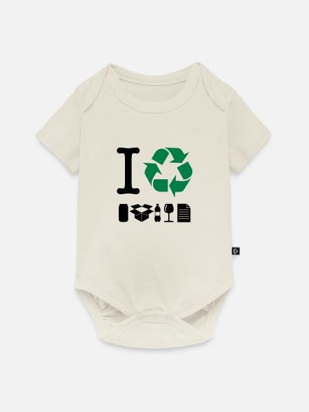 Ich bereite - Baby Premium Kurzarmbody - Naturweiß