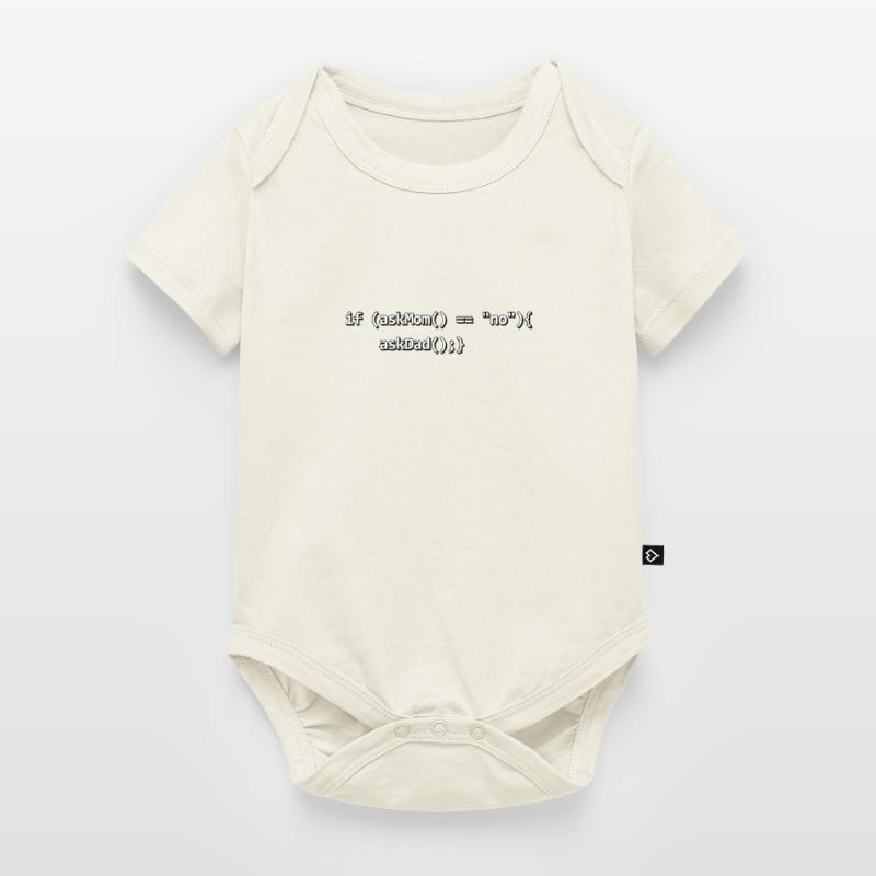 Wenn IF Mutter Vater Quellcode Programmierer Nerd Baby Premium Kurzarmbody
