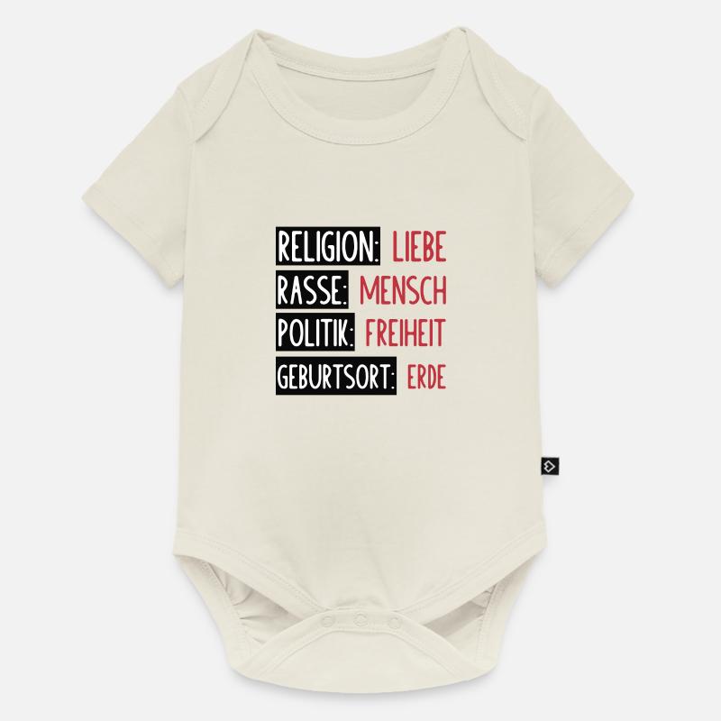 Statement - Keine Trennung oder Spaltung - Baby Premium Kurzarmbody - Naturweiß