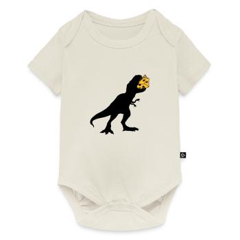 t rex monster dinosaur dinosaur dino meat - Baby Premium short-sleeve bodysuit - off white - Front
