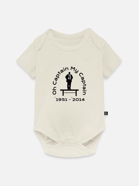Oh Captain My Captain - Tribute - Baby Premium Kurzarmbody - Naturweiß