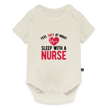 infirmière - Body à manches courtes Premium Bébé - blanc cassé - Devant