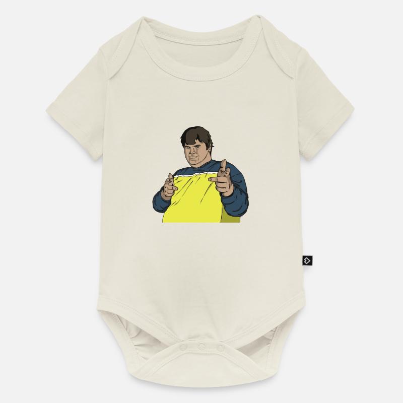 Dicker Mann - Baby Premium Kurzarmbody - Naturweiß