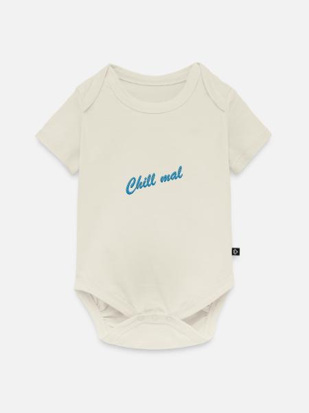 Chill mal - Baby Premium Kurzarmbody - Naturweiß
