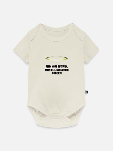 Heiligenschein Geschenksidee - Baby Premium Kurzarmbody - Naturweiß