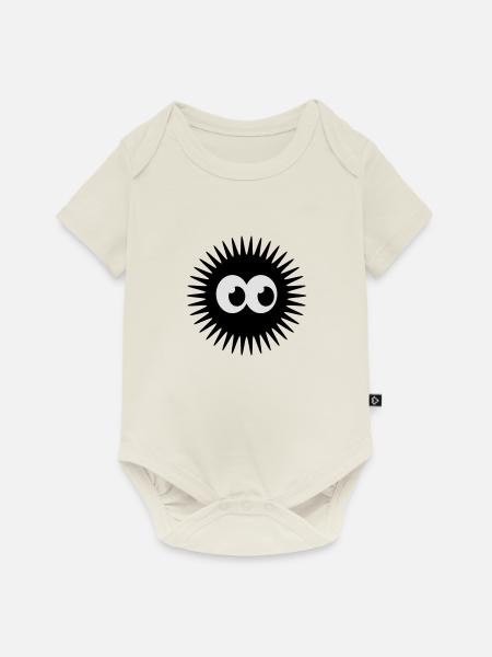 monster_smiley__f2 - Baby Premium Kurzarmbody - Naturweiß