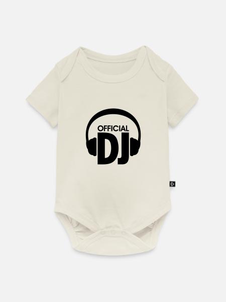 Official DJ discjockey * Disc Jockey dj - Baby Premium Kurzarmbody - Naturweiß