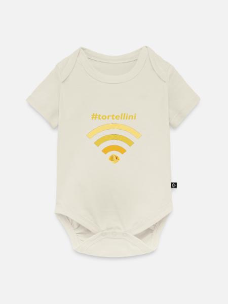 wifi tortellini - Baby Premium Kurzarmbody - Naturweiß