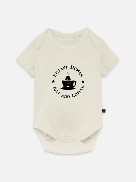 Instant human (1c) - Baby Premium Kurzarmbody - Naturweiß