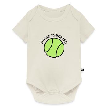 Tennis - Baby Premium Kurzarmbody - Naturweiß - Vorne