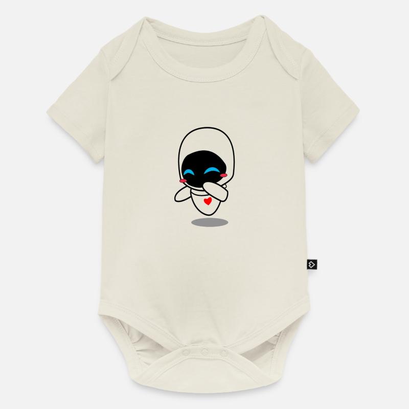 eva - Body à manches courtes Premium Bébé - blanc cassé