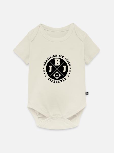 Brazilian Jiu-Jitsu - Baby Premium Kurzarmbody - Naturweiß