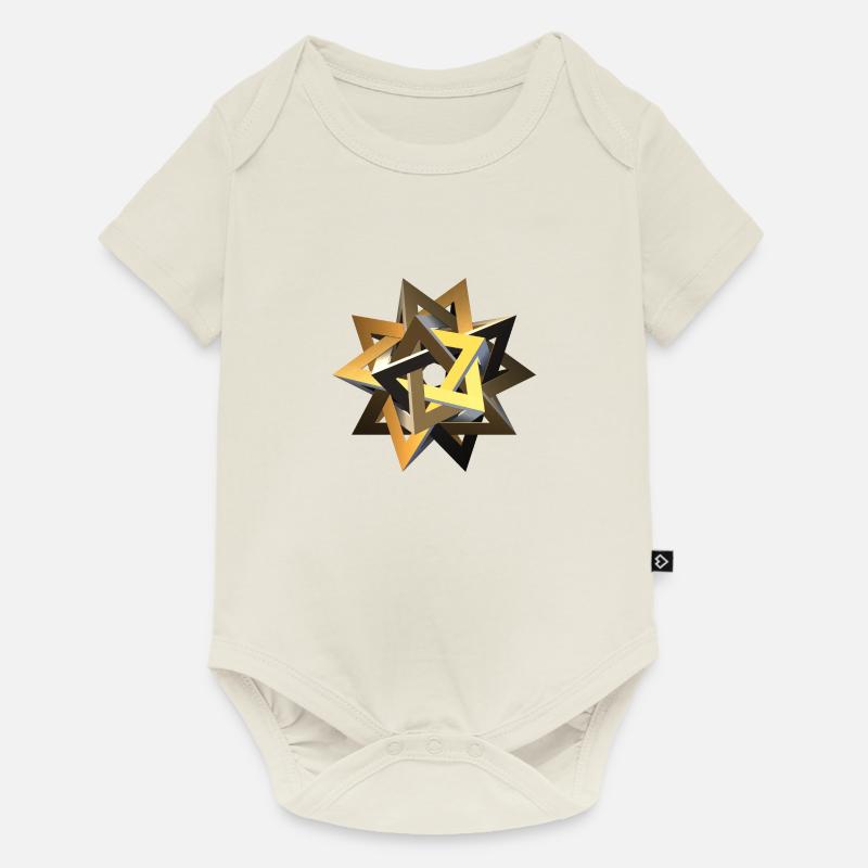 fractale - Body à manches courtes Premium Bébé - blanc cassé