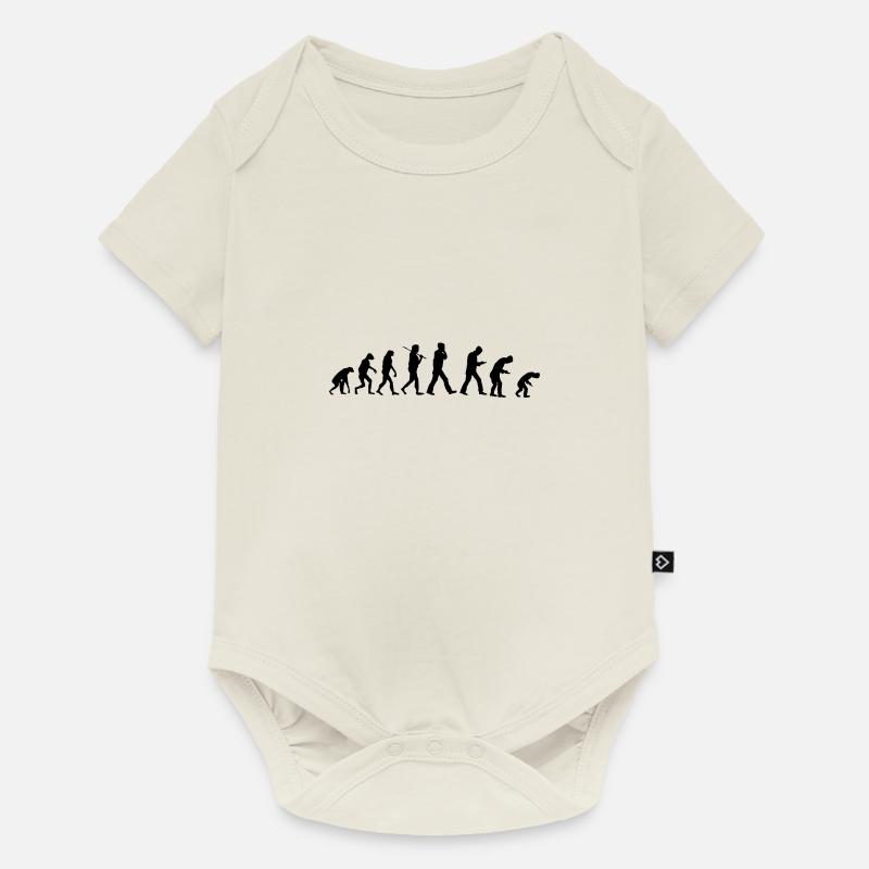 Evolution Smartphone - Baby Premium Kurzarmbody - Naturweiß