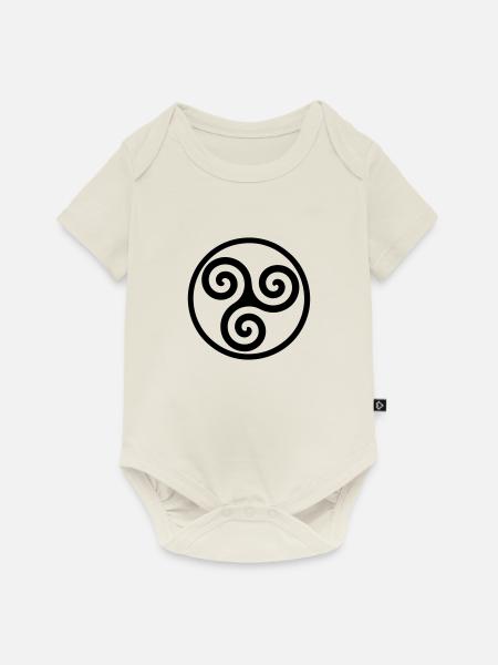 triskelion - Baby Premium Kurzarmbody - Naturweiß