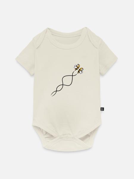Bees - Baby Premium Kurzarmbody - Naturweiß